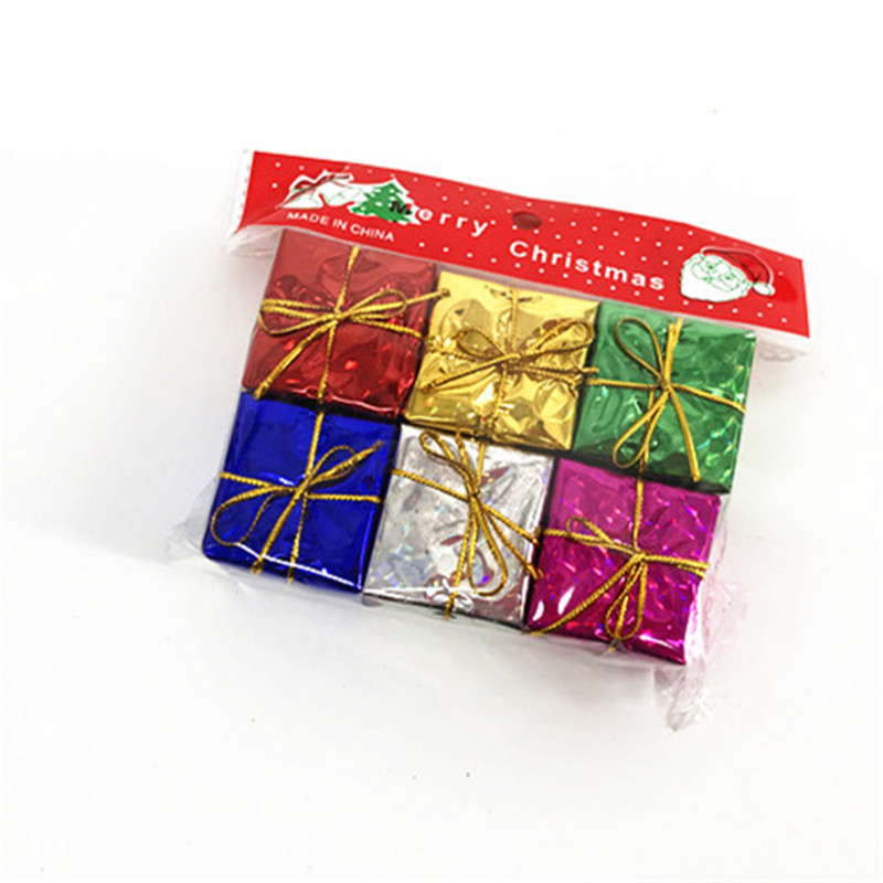 2,5 cm-10cm bolsa de regalo de espuma láser al por mayor decoraciones de árbol de Navidad traje de Navidad