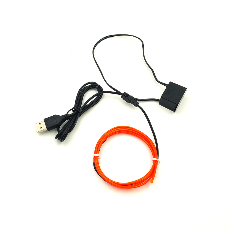 Luz fría ligera del EL (Φ 2,3 MM los 2 m) con la decoración periférica del ordenador del traje de la unidad USB