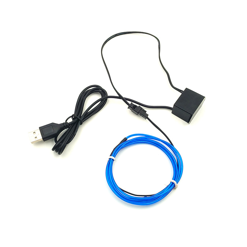 Luz fría ligera del EL (Φ 2,3 MM los 2 m) con la decoración periférica del ordenador del traje de la unidad USB