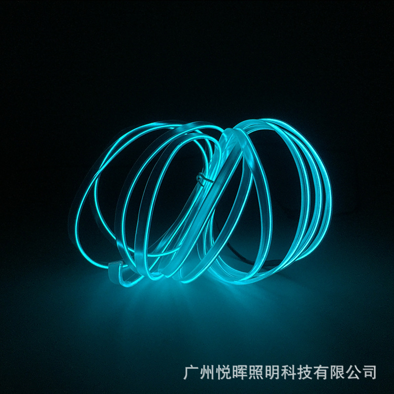 5 Interfaz VUSB 2,3mm de un solo lado traje de Luz Fría ropa luminosa DIY forma luminosa línea de luz lateral de la correa