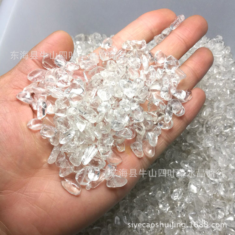 ナチュラルホワイトクリスタル砂利ホワイトクリスタル原石破片盆栽石水槽石庭の装飾卸売各 100 グラム