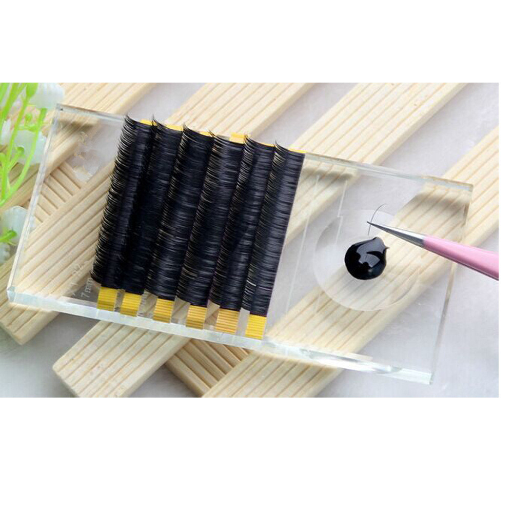 Rectangular glass glue for eyelashes, pad, eyelash extension, 2 in 1