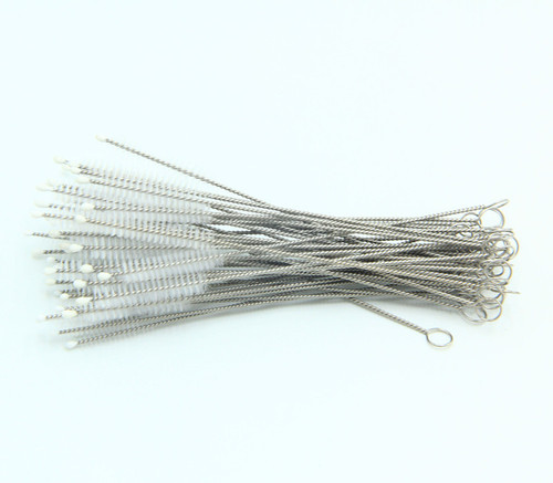 Straw Brush Stainless Steel Brush Baby Bottle Straw Brush Catheter Brush Water Cup Baby Nylon Test Tube Brush