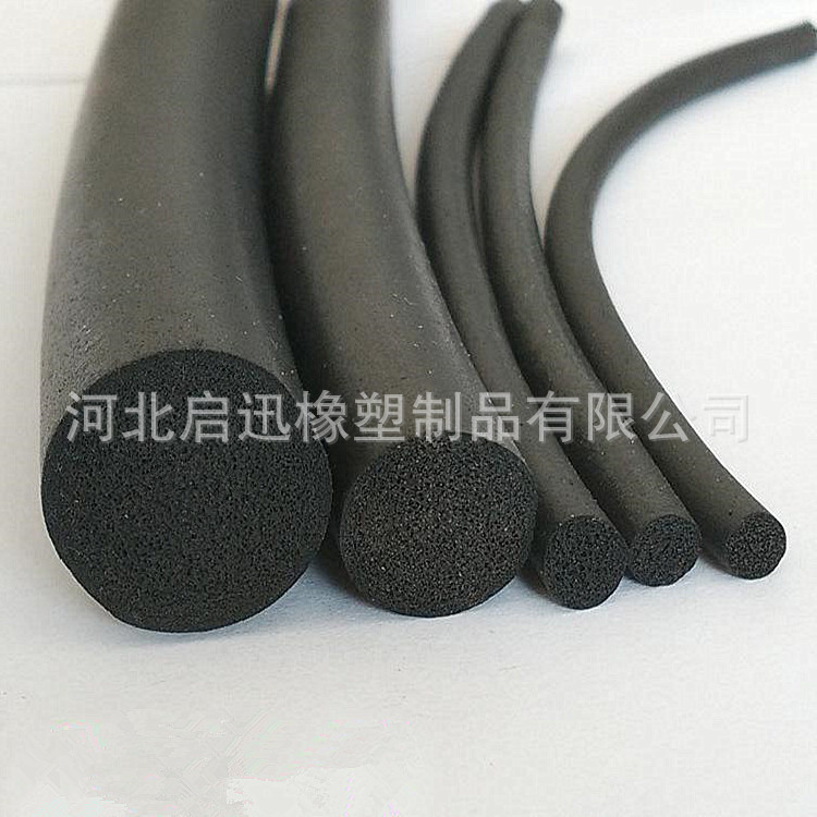 供应 三元乙丙橡胶发泡条 橡胶O型发泡管 EPDM橡胶发泡半圆密封条