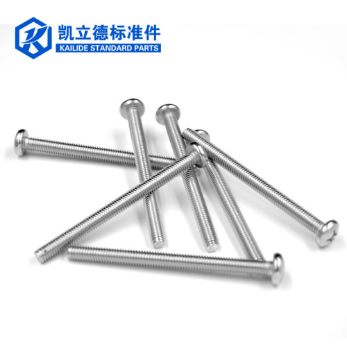 Stainless steel round head screw GB818 semi-round head machine screw M3 M4 M5 M6 M8 M10 M12 cross socket head screw