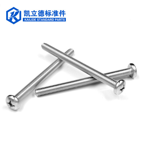 Stainless steel round head screw GB818 semi-round head machine screw M3 M4 M5 M6 M8 M10 M12 cross socket head screw