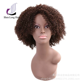 假发长卷发;真发假发;假发短卷发