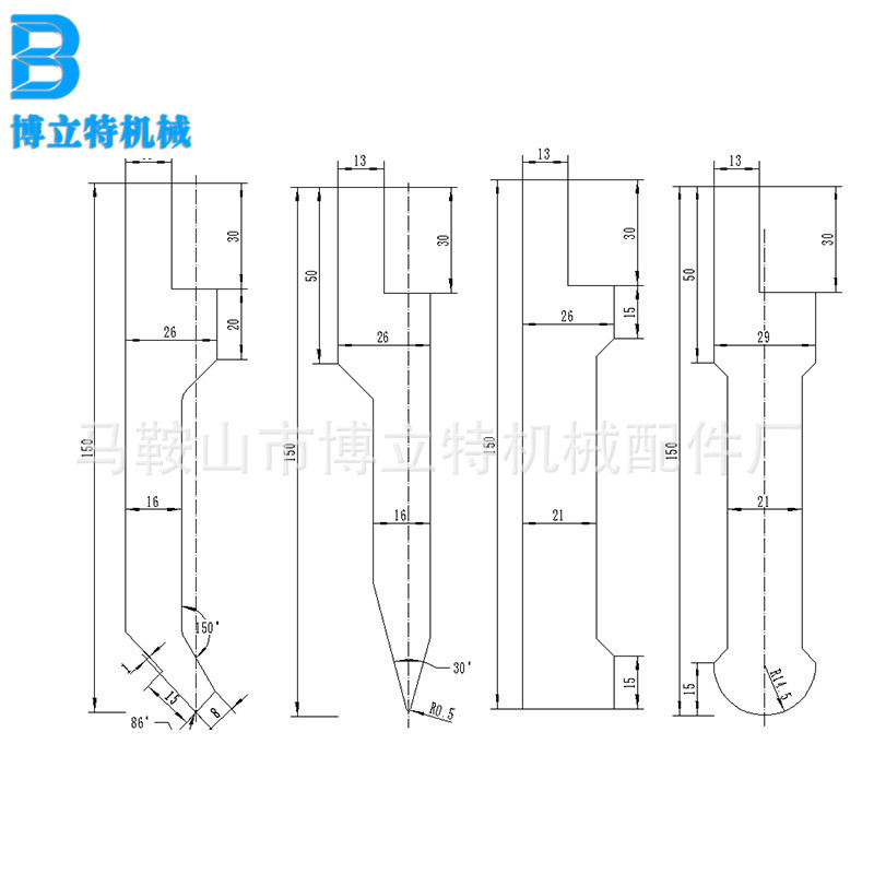 专业提供折弯机上模 折弯模刀 折边机模具 数控折弯机模具