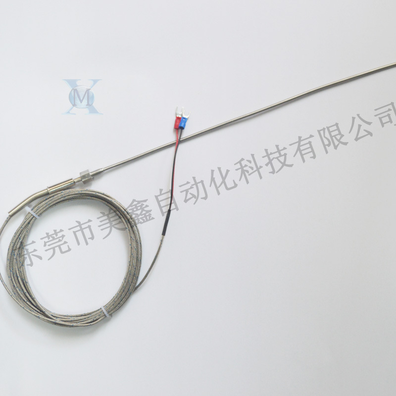 热弯机热电偶铠装K型测温针金属网编织高温线