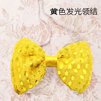 LED flash pajarita lazo luminoso del grano del arco popular europeo y americano de Halloween concierto FIESTA DE Navidad