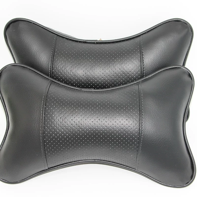 Directly Supplied from the Manufacturer, Automotive Leather Headrests, Car Seat Pu Breathable Cushions, Car Interior Neck Pillows, Cervical Spine Pillows Wholesale (Headrest) - black-single-price