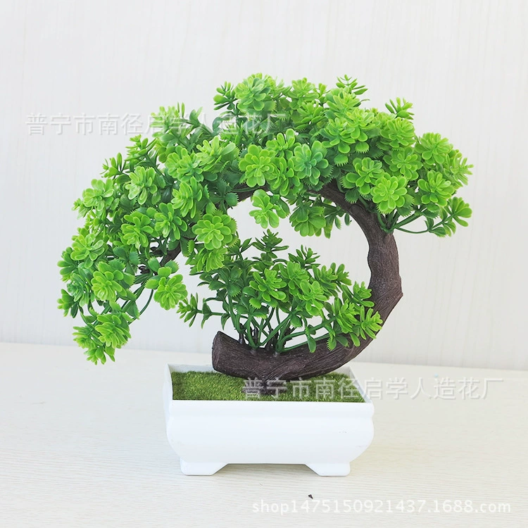 Искусственное маленькое дерево Горшечное растение бонсай украшение для домашнего рабочего стола цветочное зеленое растение цветочное украшение креативный подарок украшение