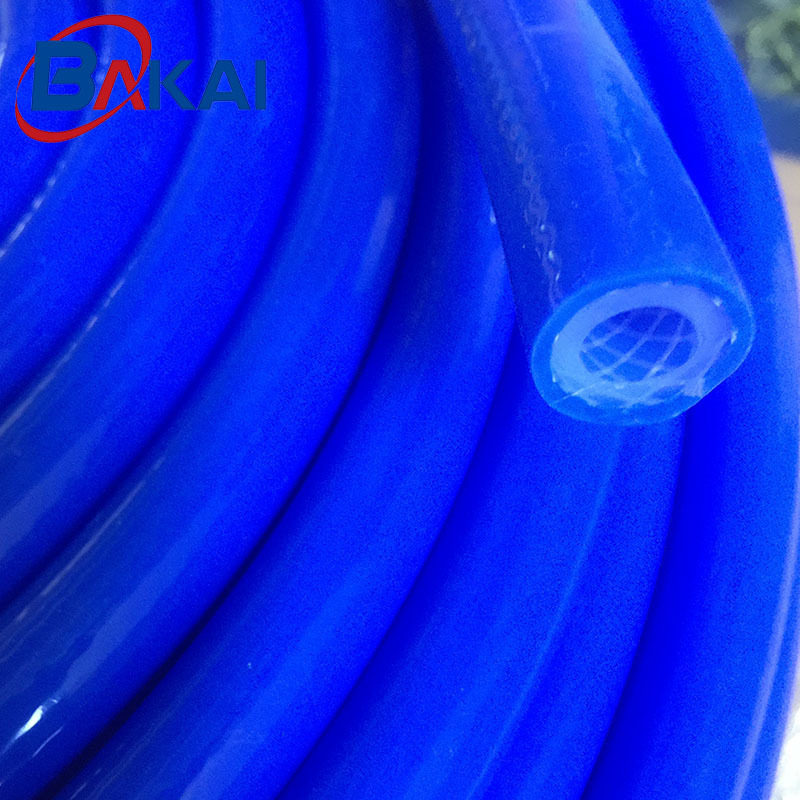 供应高透明无毒无味钢丝纤维增强硅胶编织软管 环保编织硅胶管