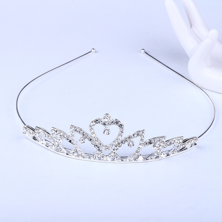 Nueva Boda nupcial accesorios tocado moda popular rhinestone corona diadema tocado fábrica al por mayor