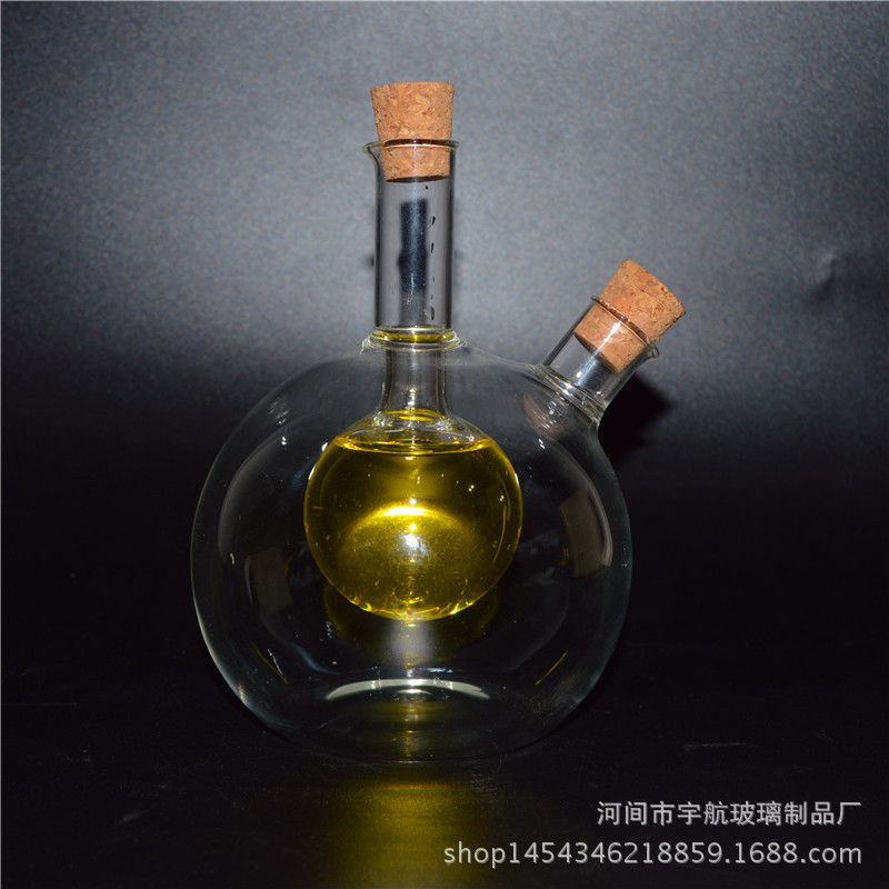 厨房二合一油壶透明玻璃控油壶密封高颜值调料玻璃双层油醋香油壶