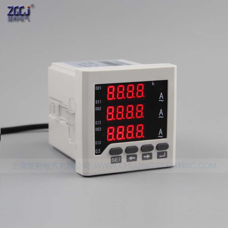 CJ-3AA63-2O-I  三相电流表 带一路开关量输入 带2路报警输出