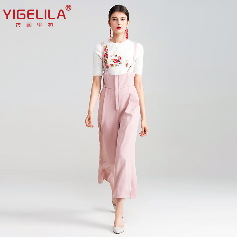 YIGELILA Summer New Sexy Backless Slim Strap Pants Women Temperament Ladies Casual Pants Women 5440