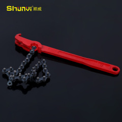 Handle for installing and removing the stainless steel chain filter of the Shunwei high-carbon steel chain filter, manual filter wrench for oil filter, handle for oil filter wrench