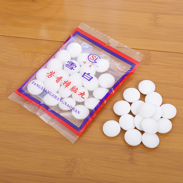 Yiyuan store Snow White camphor pills insect-proof anti-hair camphor balls Yiwu Small Commodities daily necessities wholesale