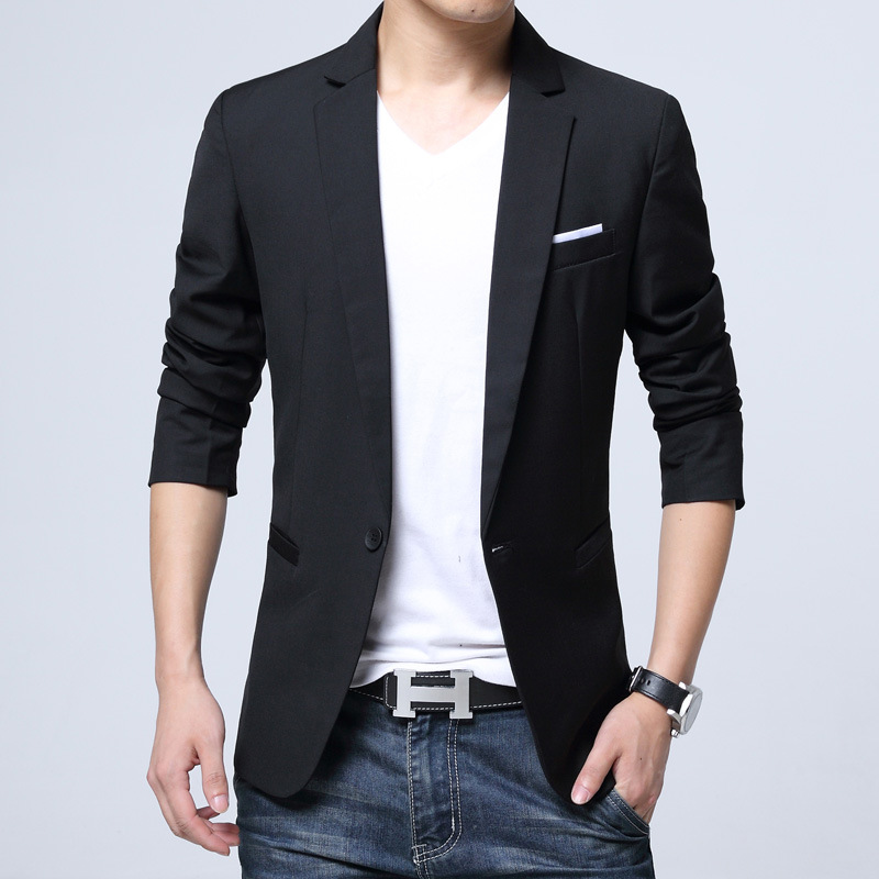 2023 primavera nueva moda juvenil traje casual hombres SLIM-Fit chaqueta popular al por mayor estilo coreano pequeño traje