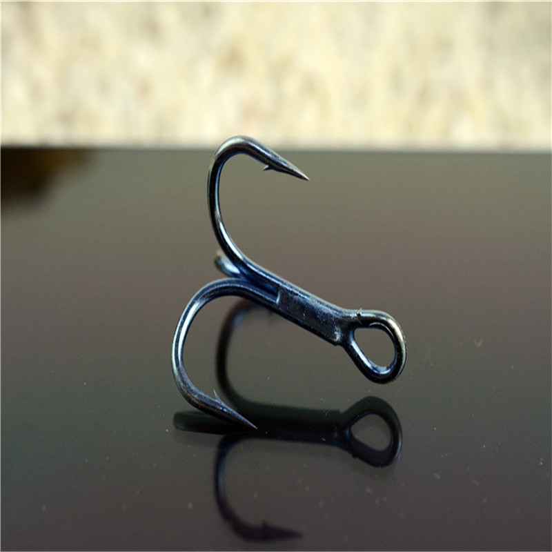 4 veces reforzado tres garras ancla gancho de mar Placa de hierro tiro largo cebo falso pez mandarín Pescado del ejército boca abalorios Luya Hook Road largo gancho puntiagudo