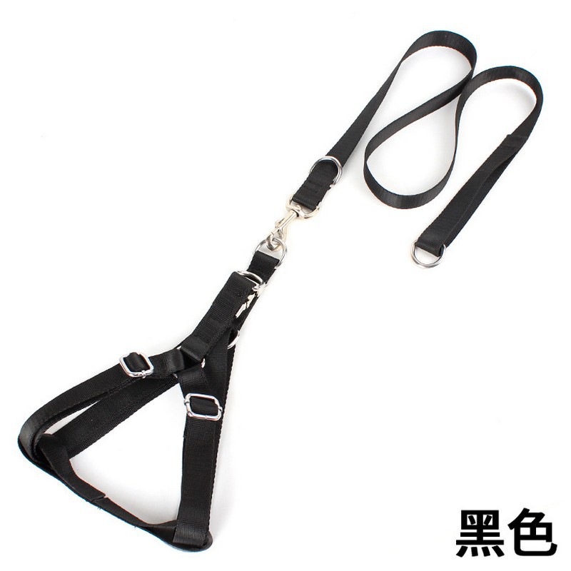 Perro engrosada aleación hebilla pecho y espalda cuerda de tracción al por mayor Golden Retriever frontera cría de animales perro grande correa de tracción perro cuerda perro Cadena de perro