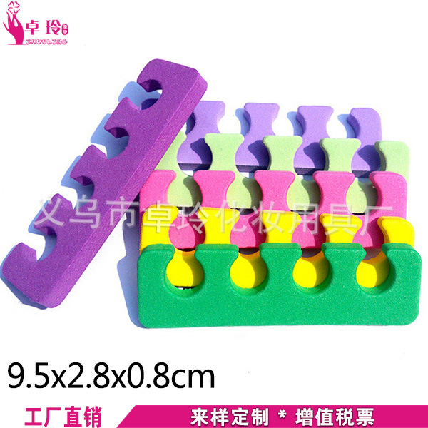 Directo de fábrica de uñas arte Dedo de algodón esponja dedo separador/separador de dedo Eva esponja de protección del medio ambiente durante todo el año en stock