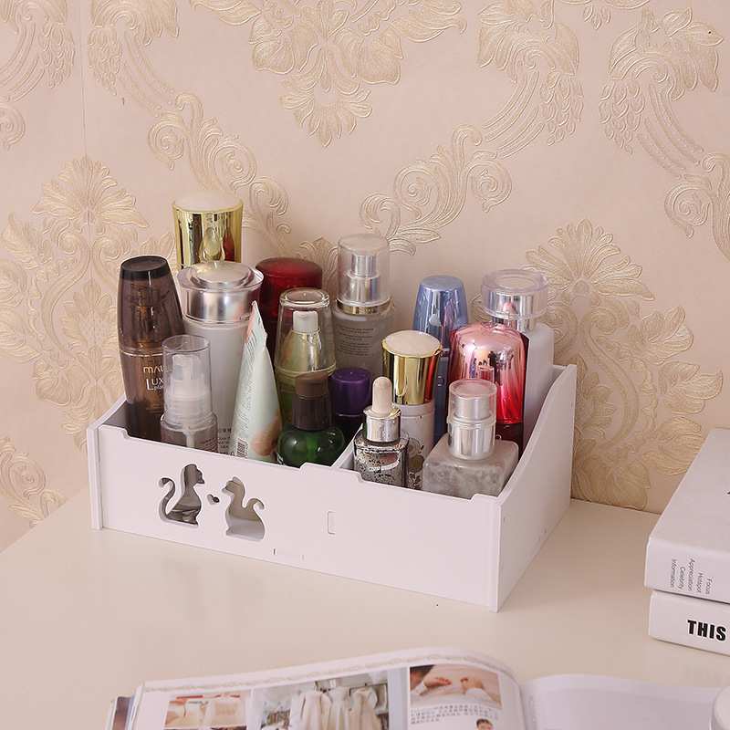 Caja de almacenamiento de escritorio rack de almacenamiento de cosméticos de baño estante de almacenamiento suministros de tocador organizador de rack de almacenamiento de cajón