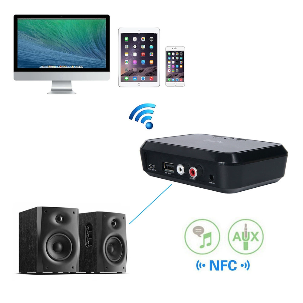 Upgraded version 5.3NFC desktop Bluetooth music receiver Bluetooth adapter U disk read noise reduction Bluetooth B10
