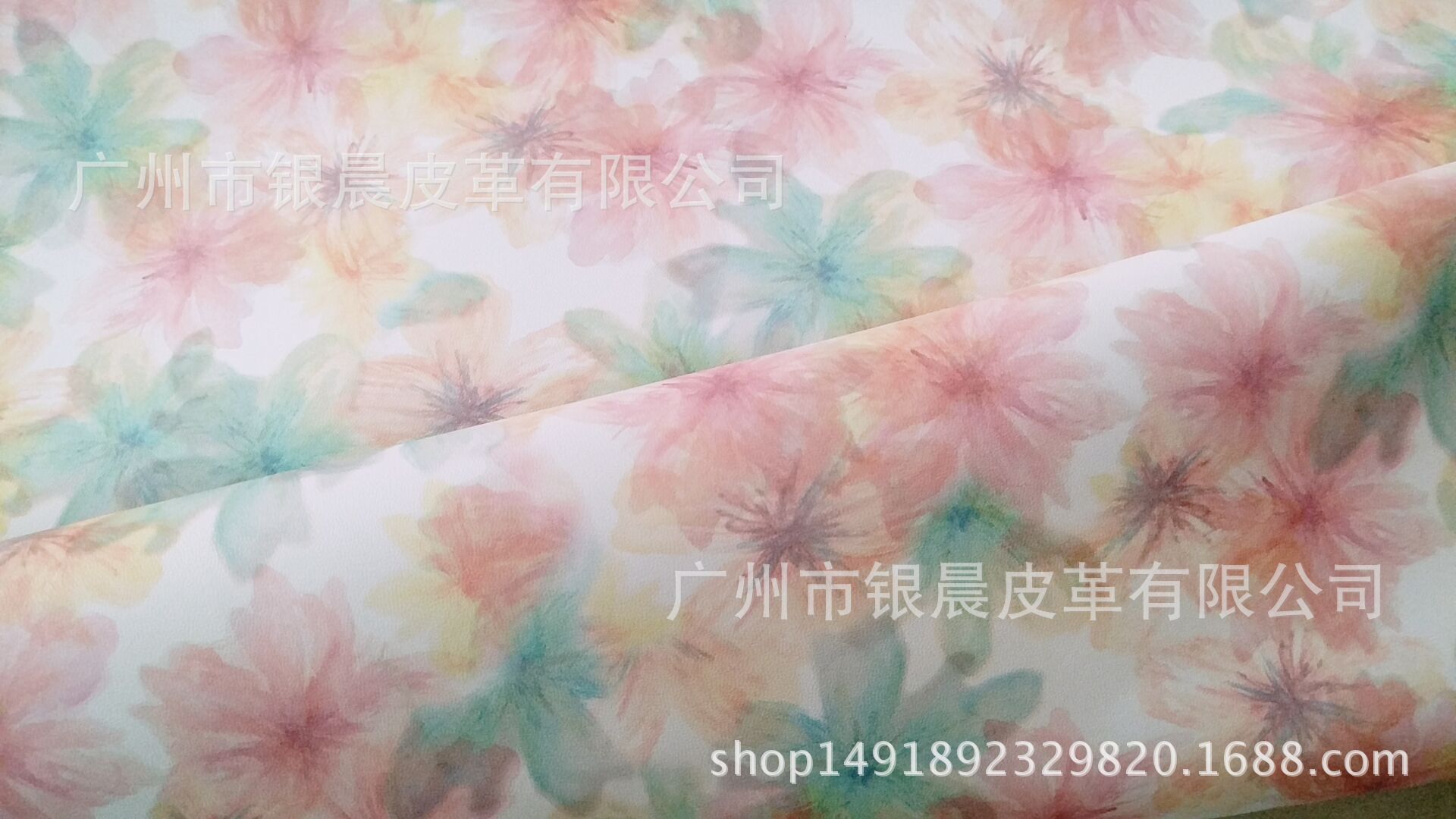 羊皮纹数码喷绘色牢不色迁移厚革转移膜印花PVC人造革 印花革