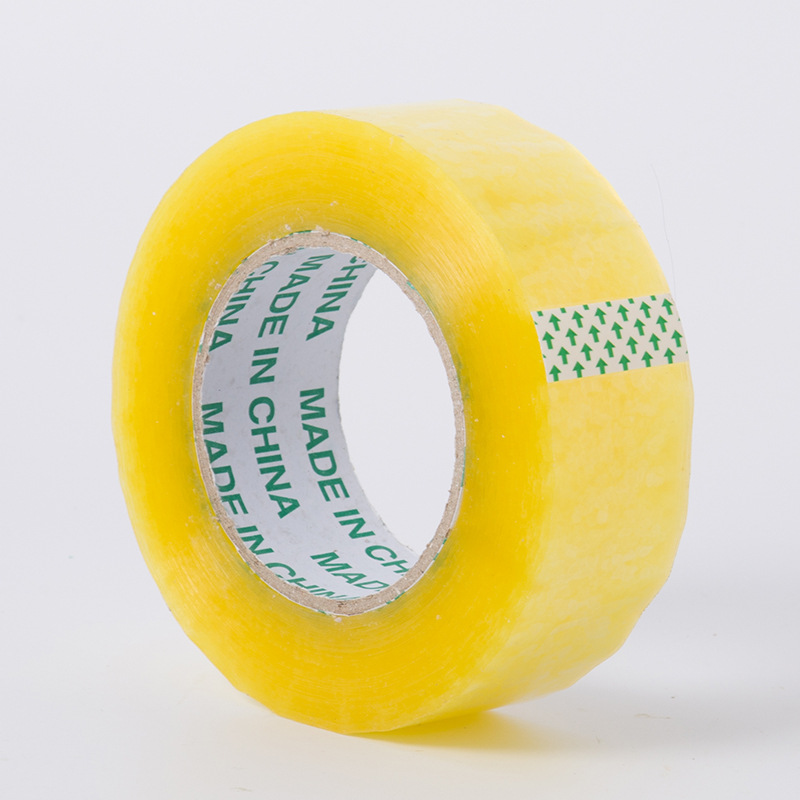 Caja de sellado transparente beige embalaje cinturón ancho 6,0 cm * espesor 3,0 amarillo expreso cinta venta directa la fábrica al por mayor