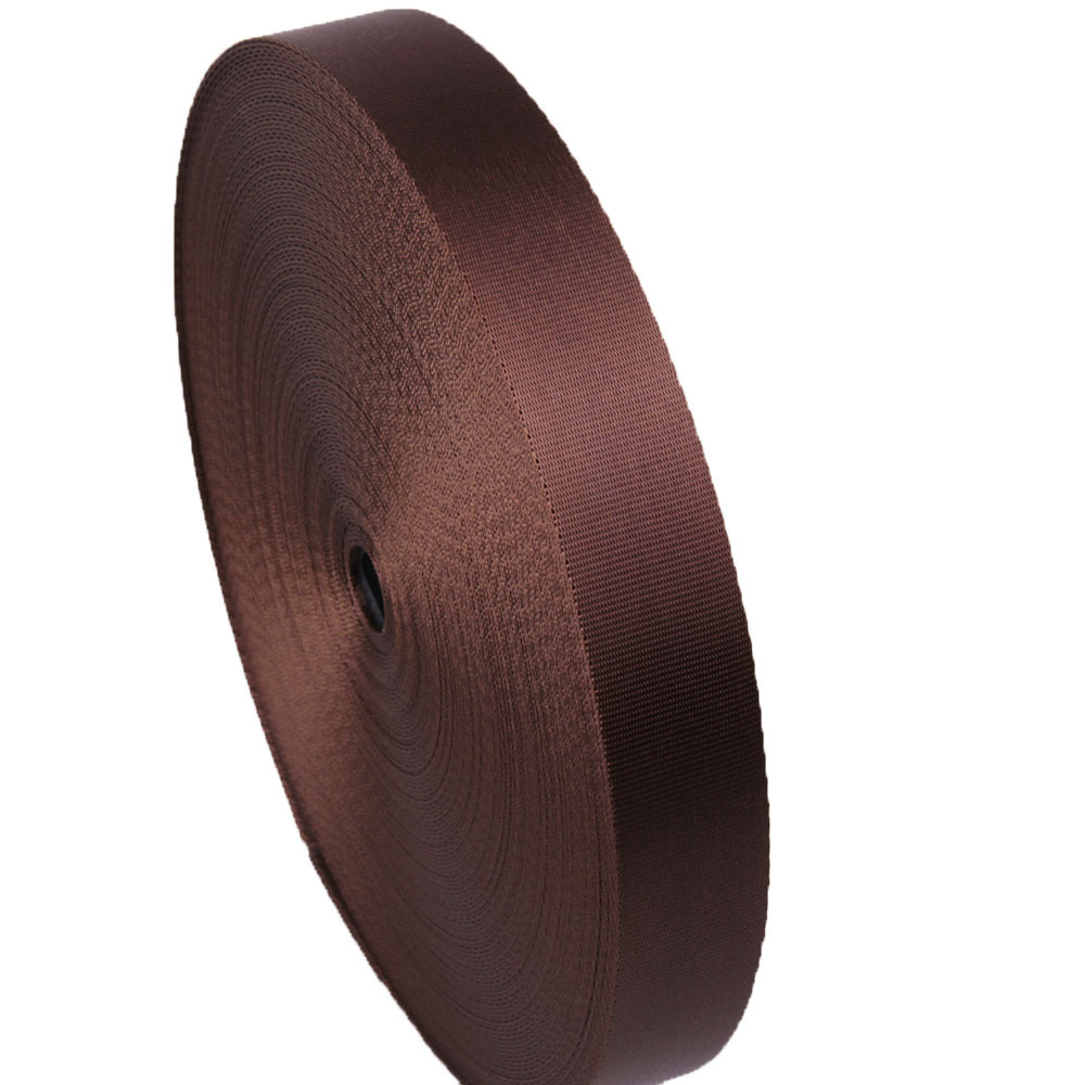 丽水供应 现货 1.5寸 3.8 3.2 2.5cm 20mm 6分 啡色 平纹尼龙带