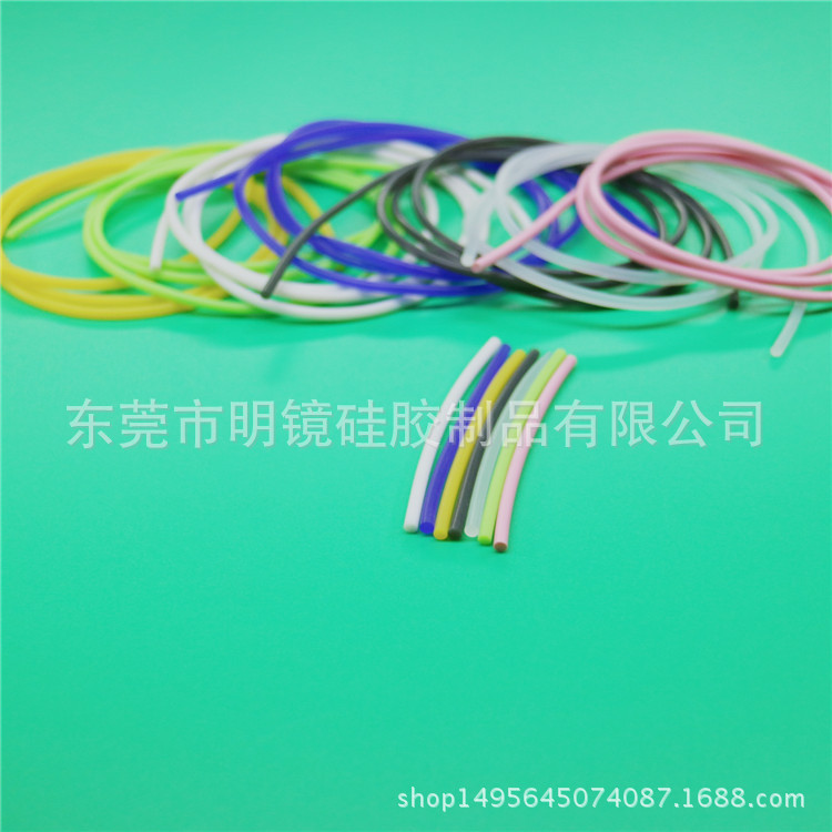 硅胶条彩色实心硅胶圆条硅胶绳密封圆条