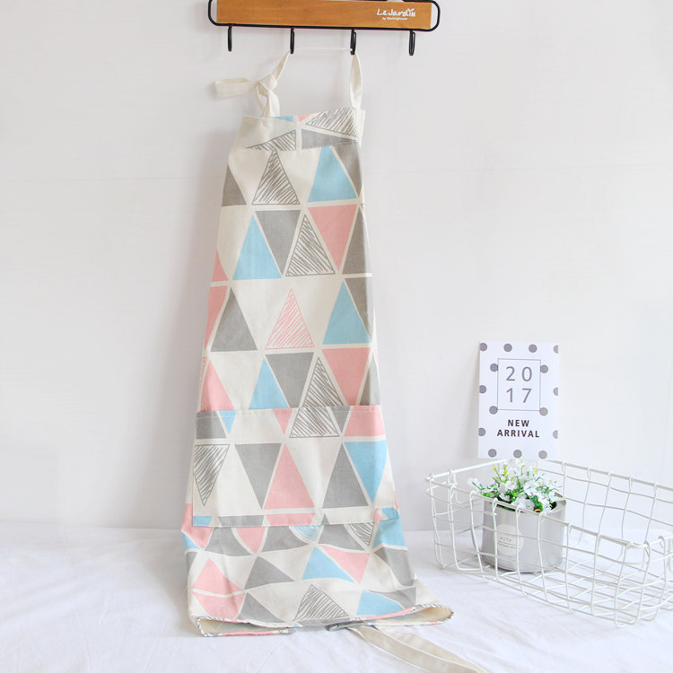 Delantal de estilo japonés de algodón y lino entre padres e hijos delantal guardapolvos tienda de ropa para hornear ropa de hogar Estilo nórdico fabricante de delantal de algodón de poliéster