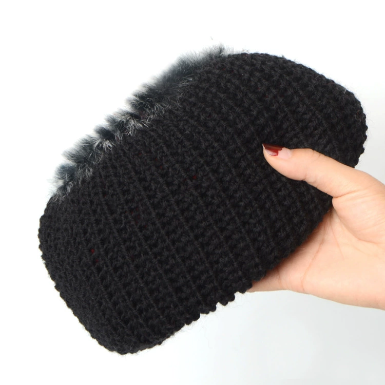 Keep warm straw woven hat, increased thickness, flowered