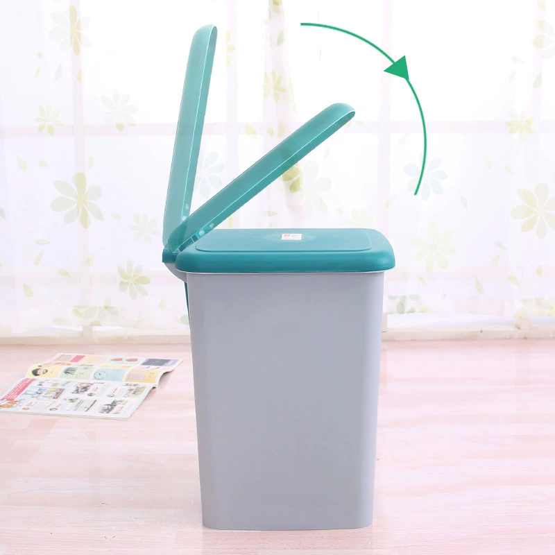 Garbage can for home use, plastic square pedal, design material, wholesale