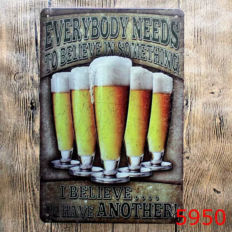 Коктейль VIP Beer Iron Painting оптом Декорация для бара, спальни, KTV, ресторан и заведение