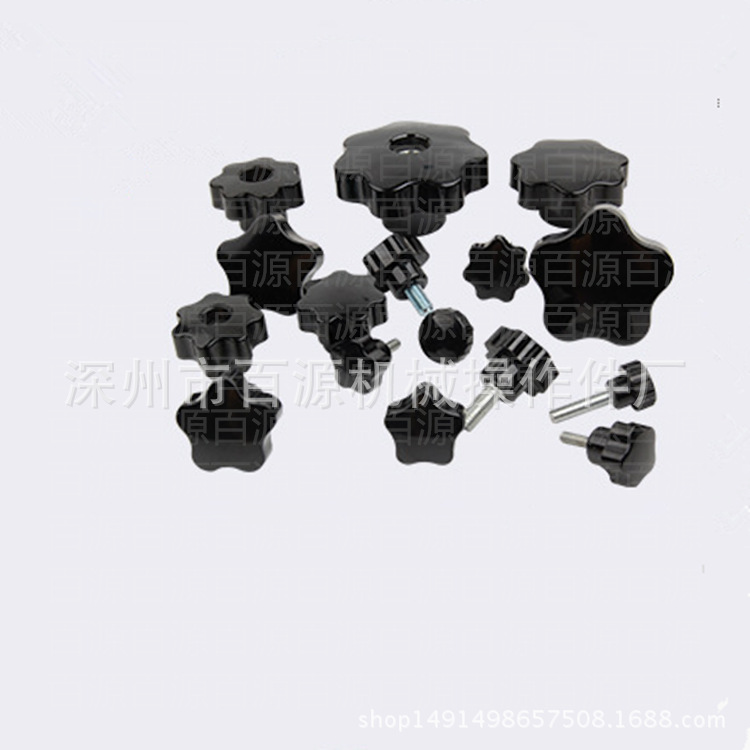 现货加工胶木把手 机床环保旋钮 工业梅花把手