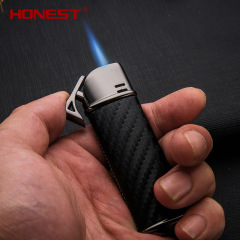 Baicheng New Creative Personalized Direct Gas Lighter Portable Metal Lighter with Exquisite Gift Box Wholesale