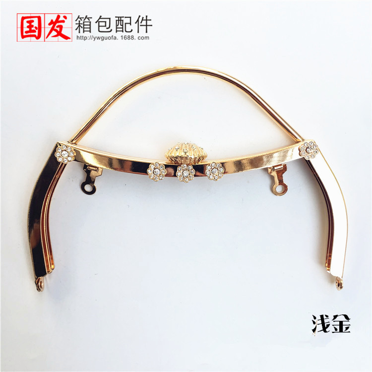 Agujero de tornillo: 18cm cintura cóncava sin agujero cabeza de concha mano oro agujero de tornillo flor de oro ligero bronce