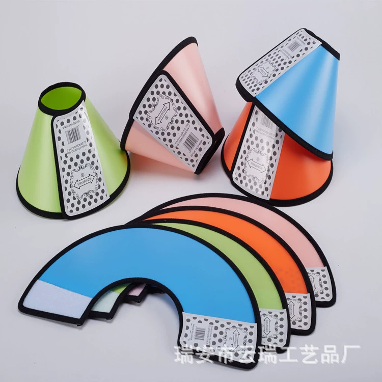 Конфеты цвета Элизабет круг две стороны липучки защитное кольцо любимчика Кошка Собака защитный чехол производители