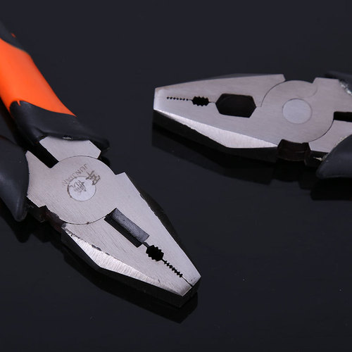 Tiger leather handle wire pliers 8-inch wire pliers multifunctional hand pliers 8-inch vise