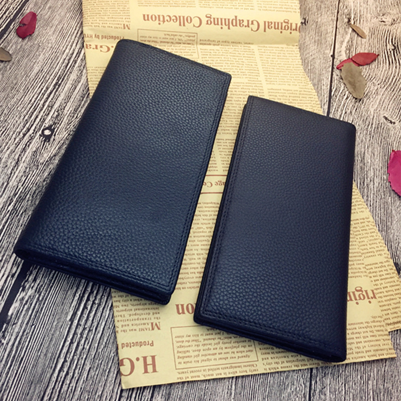 2019钱包男韩版男士长款商务休闲多功能西装时尚带链皮夹卡真皮