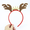 Factory direct selling Christmas hair hoop Children Christmas Antlers plush women's head hoop New Year gifts