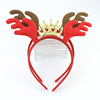 Factory direct selling Christmas hair hoop Children Christmas Antlers plush women's head hoop New Year gifts