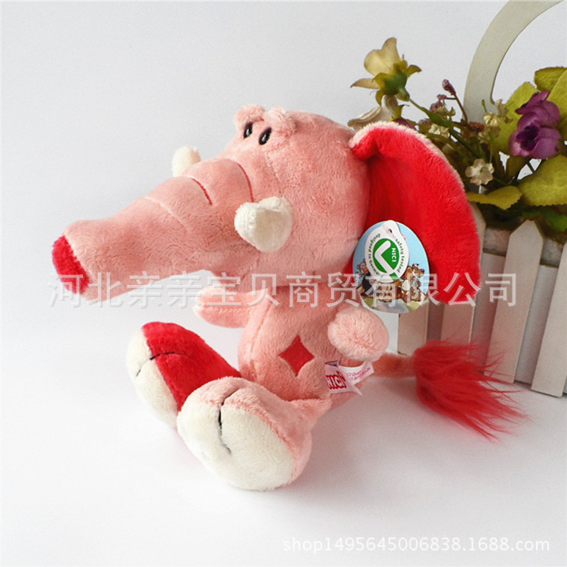 Comercio exterior serie de póquer rosa león elefante conejo perro muñeca juguete de peluche muñeca agarrar regalos al por mayor