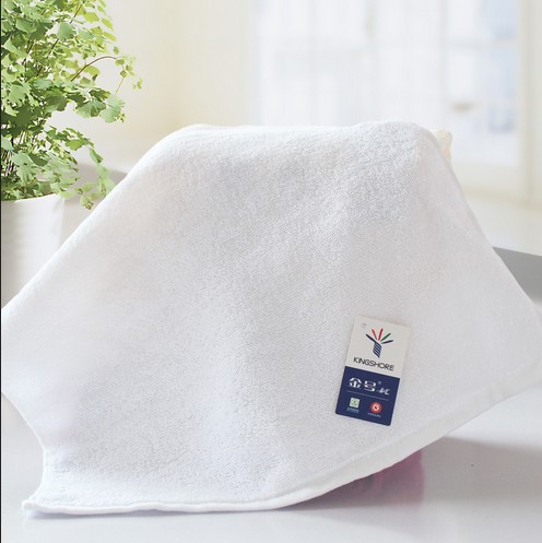 Golden towel hotel pure white plain woven pure white square towel 4607 pure cotton plain small square towel