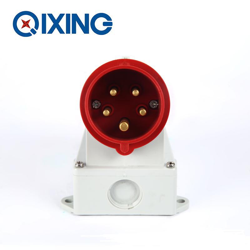 启星QX342  5芯16 A IP44工业明装插头可移动插头
