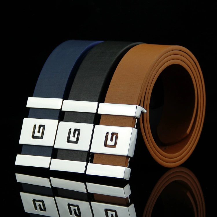 Belt, polyurethane buckle for elementary school students with letters, trousers, simple and elegant design, Korean style