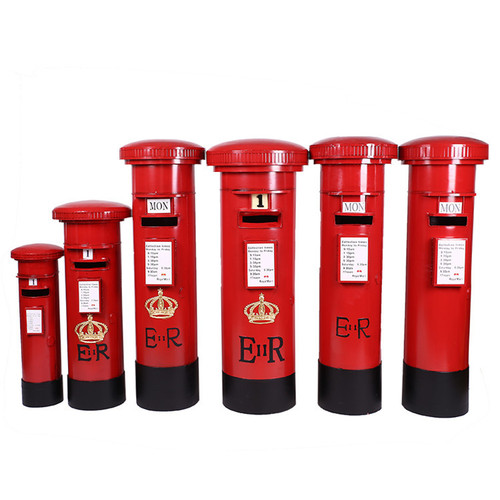 Factory direct sales British postal box extra large model mailbox mailbox bar cafe retro decorative ornaments